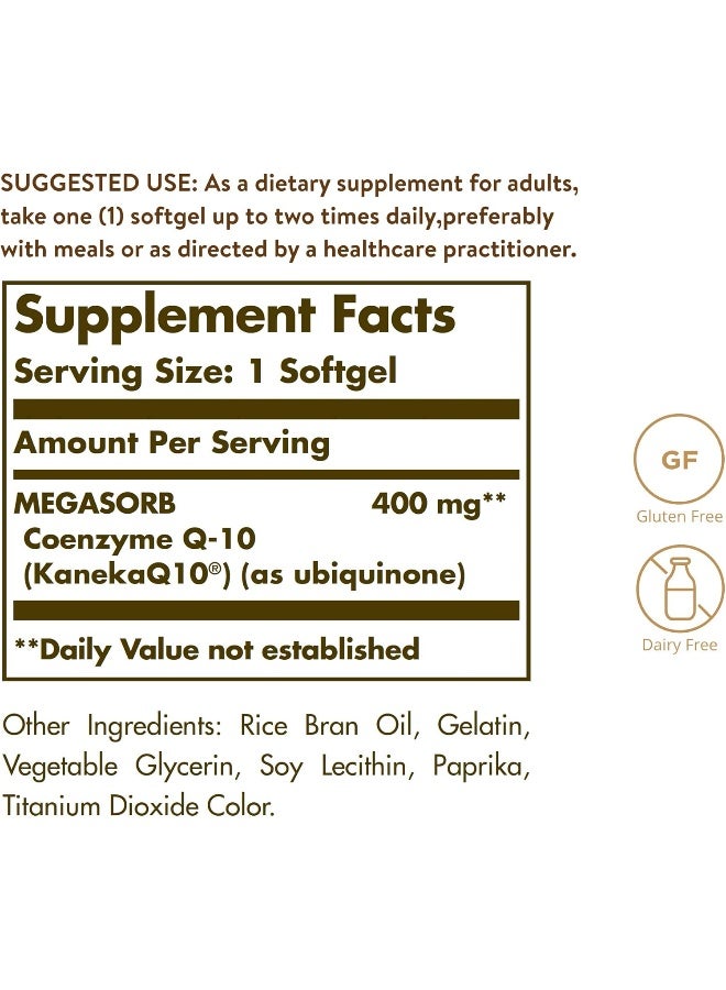 سولجر مكمل غذائي ميجازورب CoQ-10 بوزن 400 ملليجرام يحتوي على 60 كبسولة هلامية - Image 4