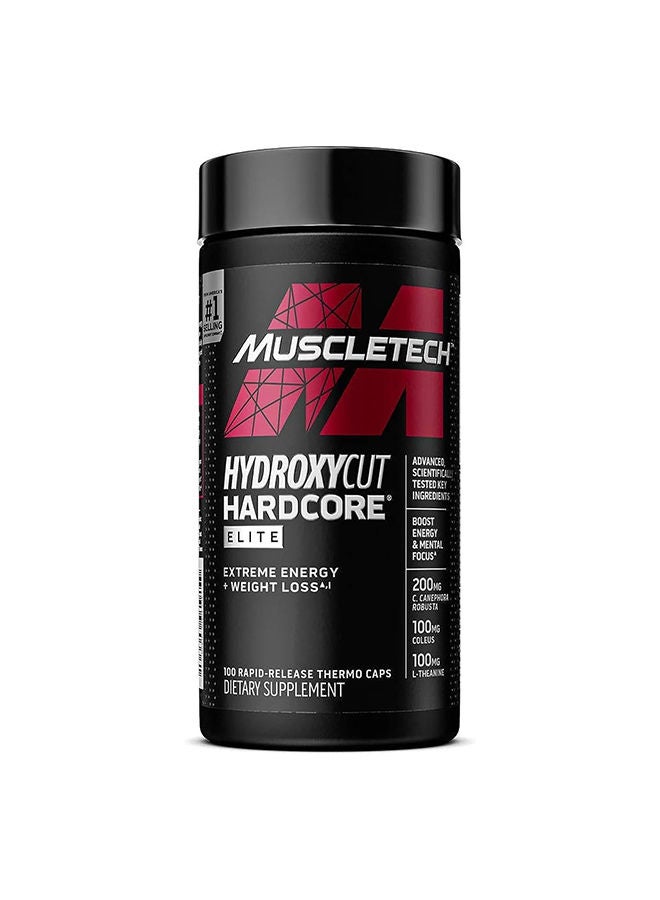 Hydroxycut - Hardcore Elite Dietary Supplement - 100 Capsules - Image 1