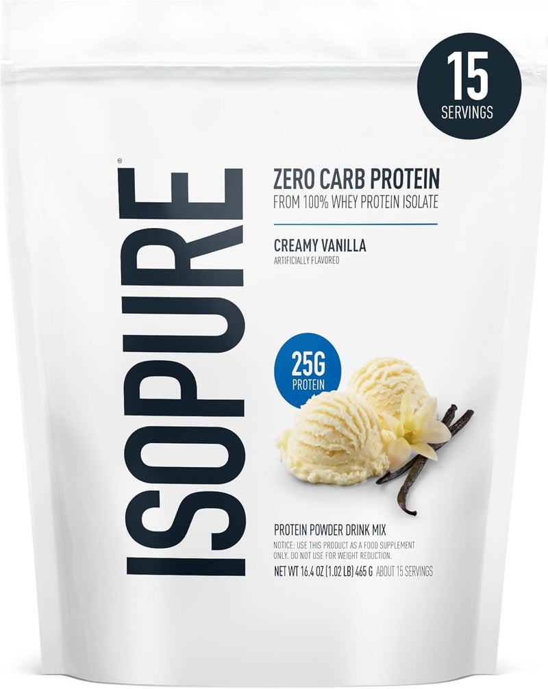 Nature's Best Zero Carb Protein Powder, Creamy Vanilla, 1.06 LB 16.9oz - Image 1