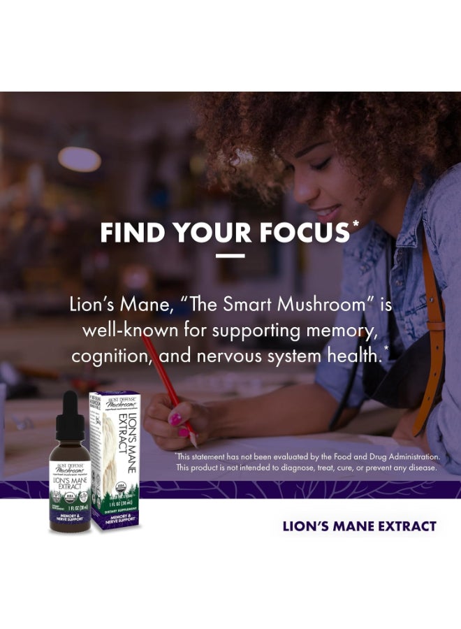 Host Defense Mushrooms, Lion'S Mane Extract, 1 Fl Oz 30 Ml - Image 4
