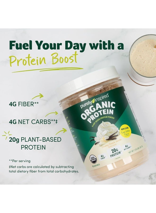 purely inspired Organic Protein Nutritional Shake - French Vanilla Flavor 1.25 Lbs Packaging May Vary - Image 2