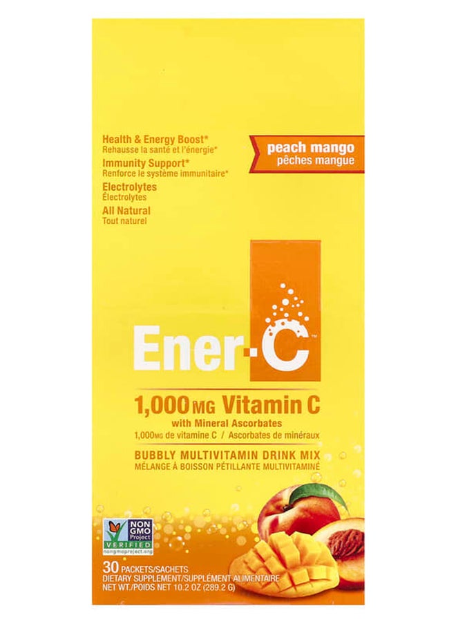 إنر-أس خليط مشروب فيتامين ج بنكهة المانجو والخوخ - 30 كيس - Image 1