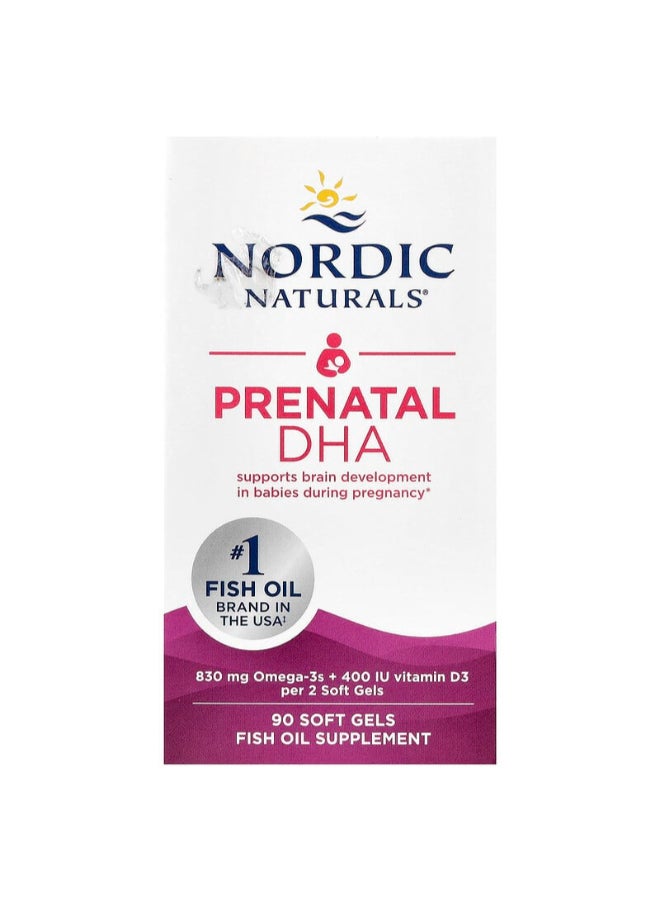 NORDIC NATURALS Prenatal DHA 500 mg - 90 Softgels - Image 1