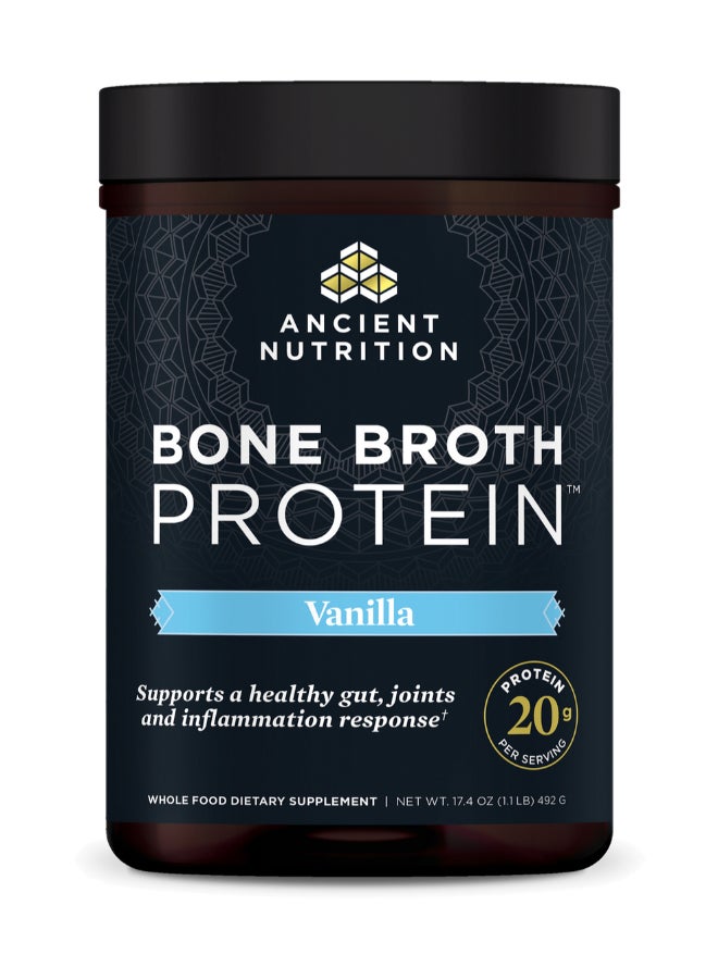 Ancient Nutrition Bone Broth Protein, Vanilla 1.1 Lb Packaging May Vary - Image 1