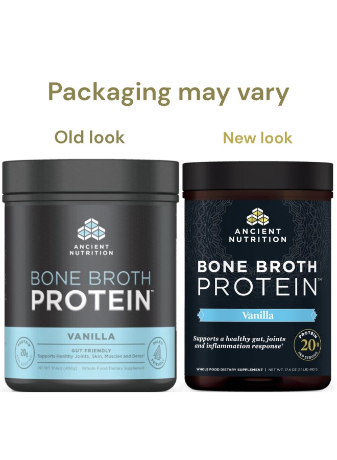 Ancient Nutrition Bone Broth Protein, Vanilla 1.1 Lb Packaging May Vary - Image 2