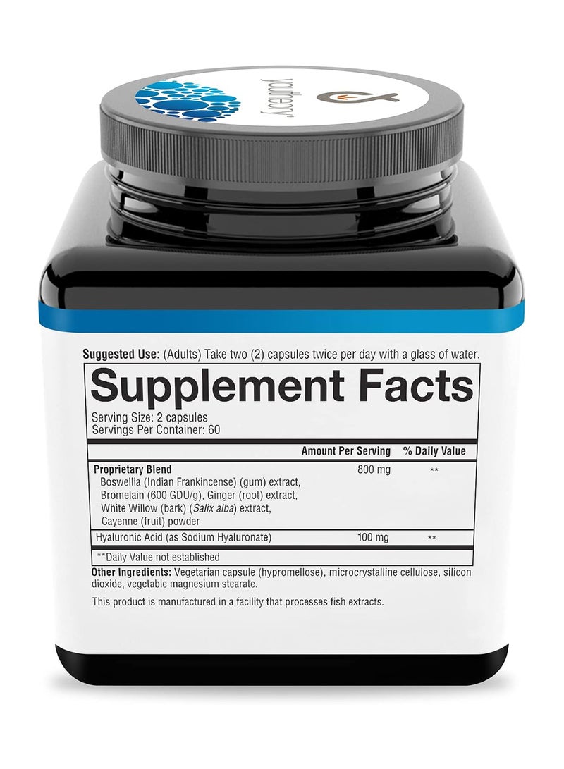 youtheory Hyaluronic acid Advanced Formula 120 Vegetarian Capsules - Image 2