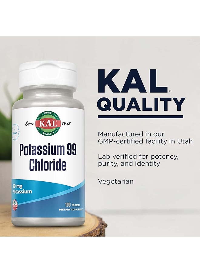 Kal Potassium 99 Chloride Mg. 100 Tablets - Image 4