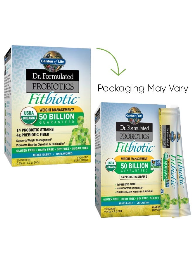 جاردن أوف لايف أكياس بروبيوتيك فيتبيوتيك من دكتور فورميولايتد، 20 كيسًا، 0.15 أونصة (4.2 جم) لكل كيس - Image 2