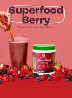 Amazing Grass Greens Blend Superfood, Berry 8.5 oz Packaging May Vary  - Image 5