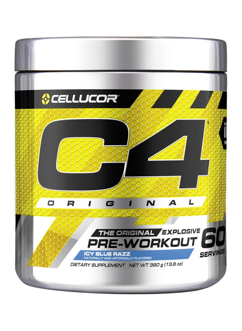 CELLUCOR - C4 Original Explosive Pre-Workout - Icy Blue Razz - 60 Servings - Image 1