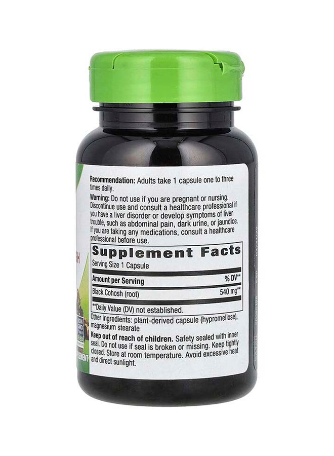 ناتشرز واي مكمل غذائي من جذور كوهوش السوداء تركيز 540 ملجم - 100 كبسولة نباتية - Image 2