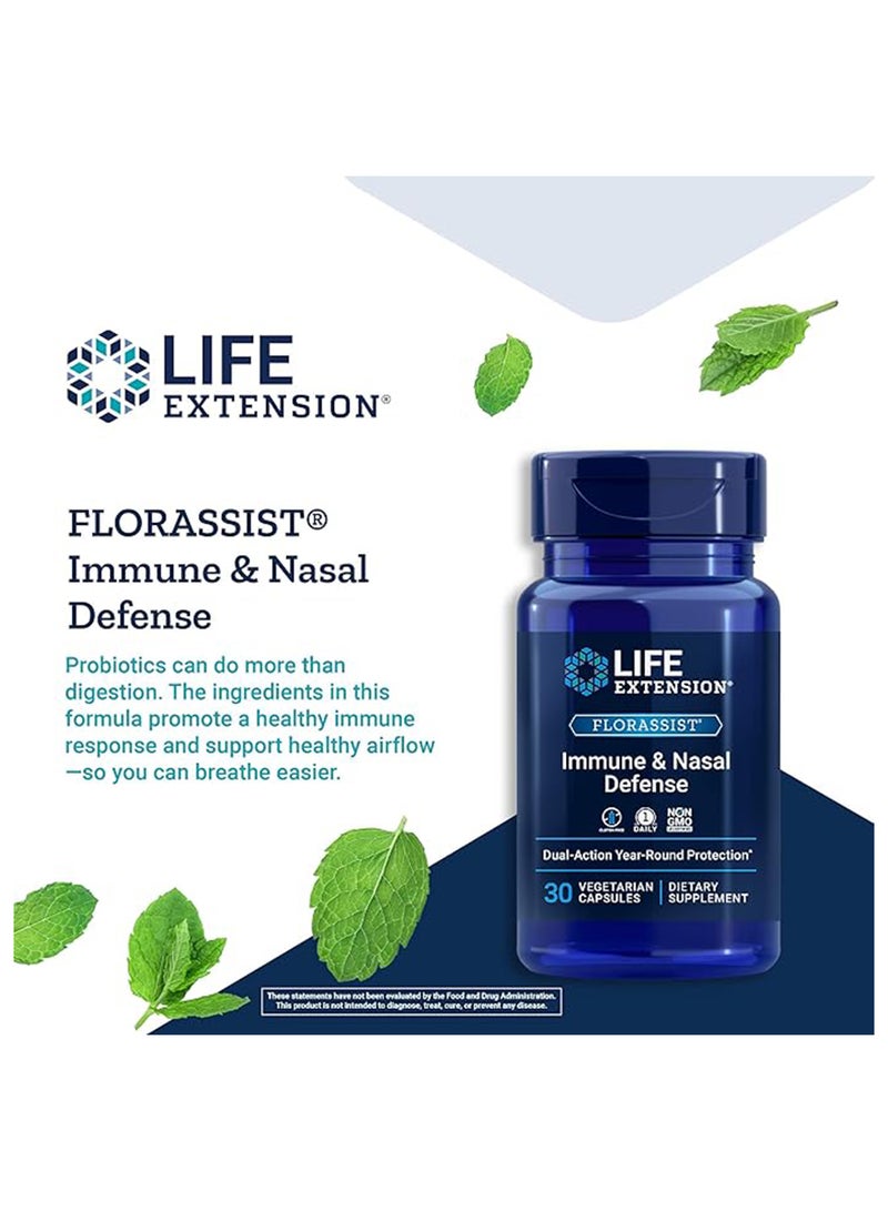 Life Extension Florassist ImmuneAndNasal Defense - 30 Veg Caps - Image 4