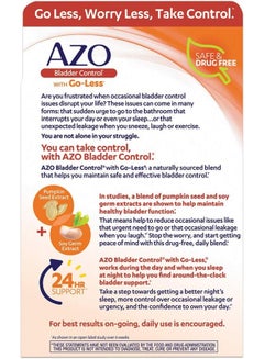 AZO Bladder Control with Go-Less 54 Capsules  - Image 3