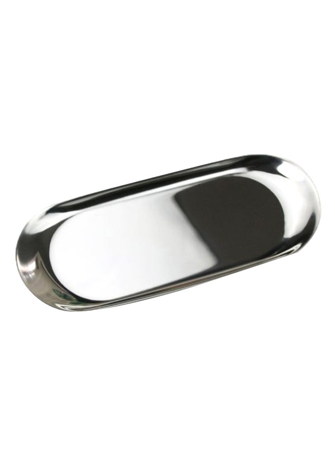 Sharpdo Oval Iron Plate Silver 18x8cm - Image 1