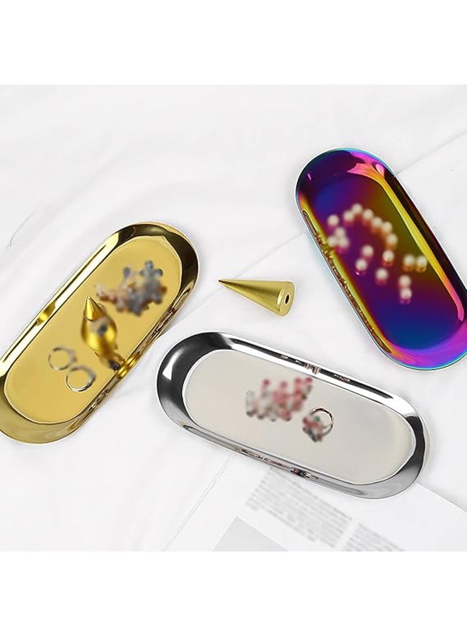 Sharpdo Oval Iron Plate Golden 23 x 9.5cm - Image 4