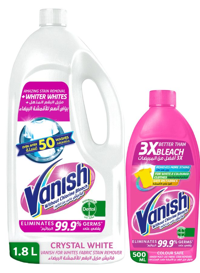 Vanish - Laundry Stain Remover White And Pink Liquid White/Pink 1.8L+500ml - Image 1