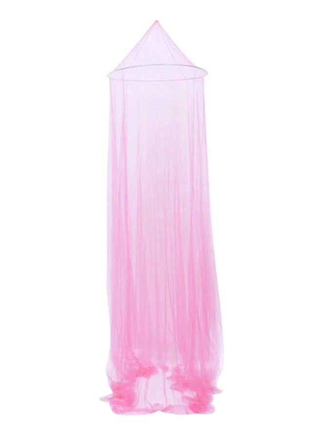 Round Premium Mosquito Net Pink California King  - Image 1