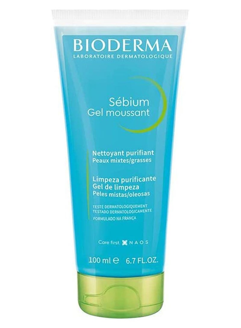 Bioderma Sebium Moussant Purifying Cleansing Foaming Gel 100ml - Image 1