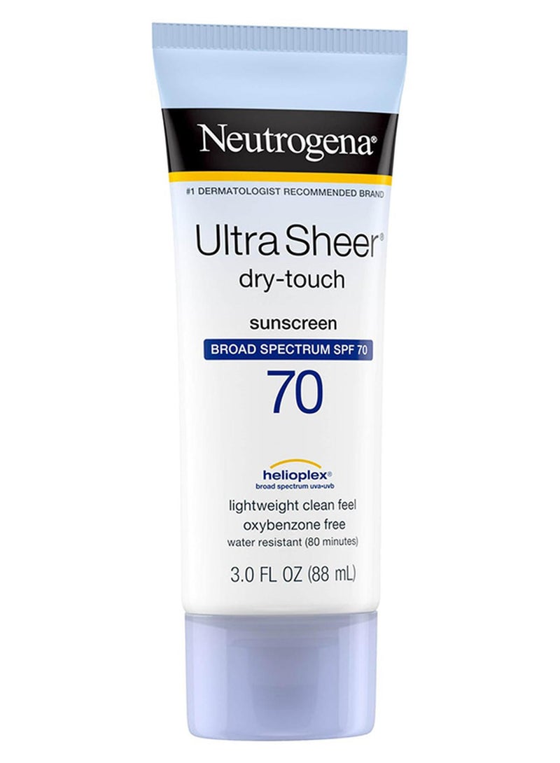 نيوتروجينا كريم واقٍ من الشمس دراي تاتش بعامل حماية 70 SPF 88ملليلتر - Image 1