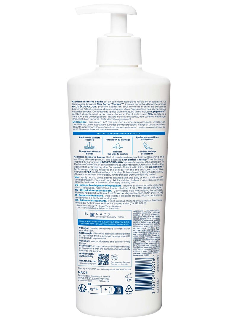 Bioderma Atoderm Intensive Baume Ultra-Soothing Balm for Very Dry, Irritated to Atopic Sensitive Skin 500ml - Image 4