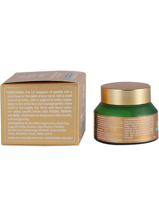 Giovanni Organic India Kure Ubtan Facial Cleanser, With Amla & Aloe Vera, Exfoliates & Nourishes Skin 25grams  - Image 3