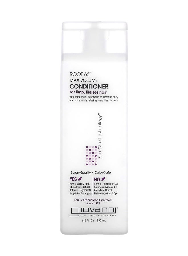 Giovanni Giovanni Root 66 Max Volume Conditioner, For Limp & Lifeless Hair, Strengthens Thin & Fragile Hair 250ml  - Image 1
