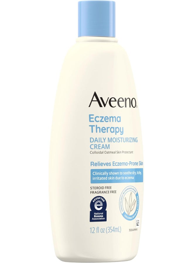 Aveeno Eczema Therapy Daily Moisturizing Cream (12 Oz) 354ml - Image 2