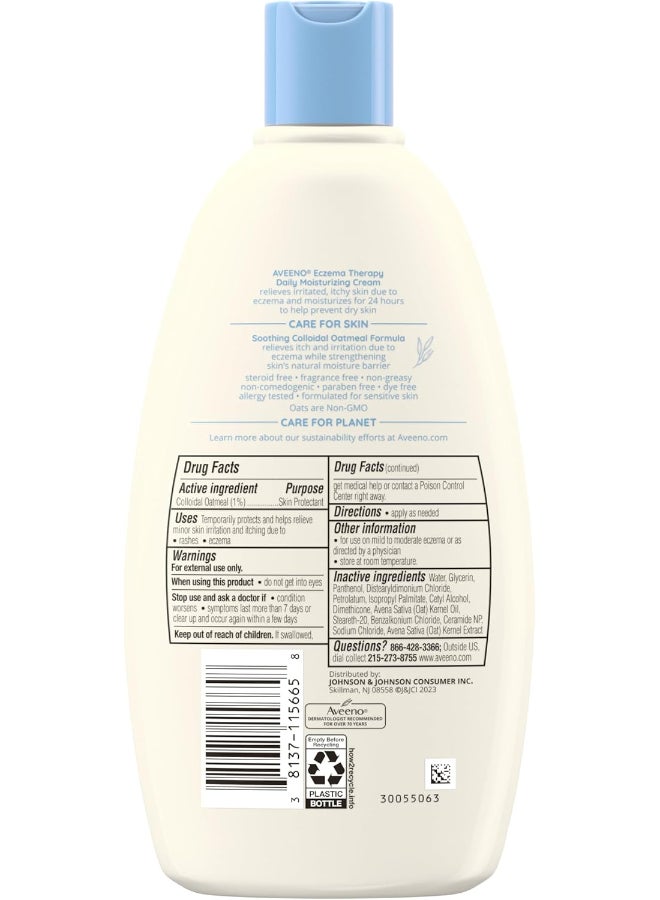 Aveeno Eczema Therapy Daily Moisturizing Cream (12 Oz) 354ml - Image 5