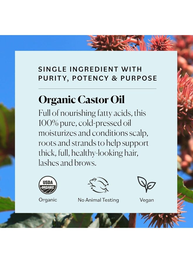 Sky Organics - Organic Castor Oil Eyelash Serum, 1 fl oz Packaging May Vary Green - Image 1