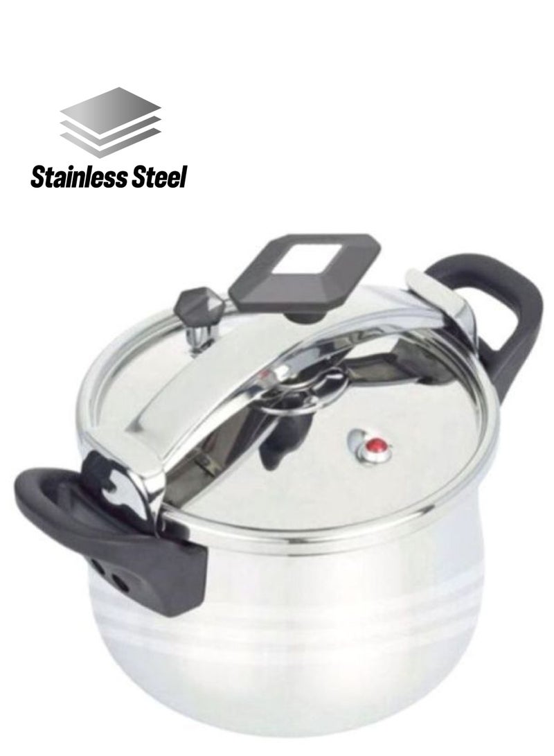 ديسيني وعاء طهي بالضغط من الستانلس ستيل أسود/ فضي 22لترات - Image 1