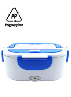 Multi-Functional Electric Heating Lunch Box With Removable Container Blue/White