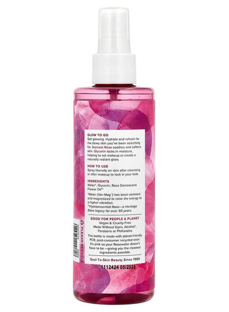 Heritage Store - Heritage Store, Rosewater & Glycerin, Hydrating Facial Mist, 8 Fl Oz 237ml - Image 1