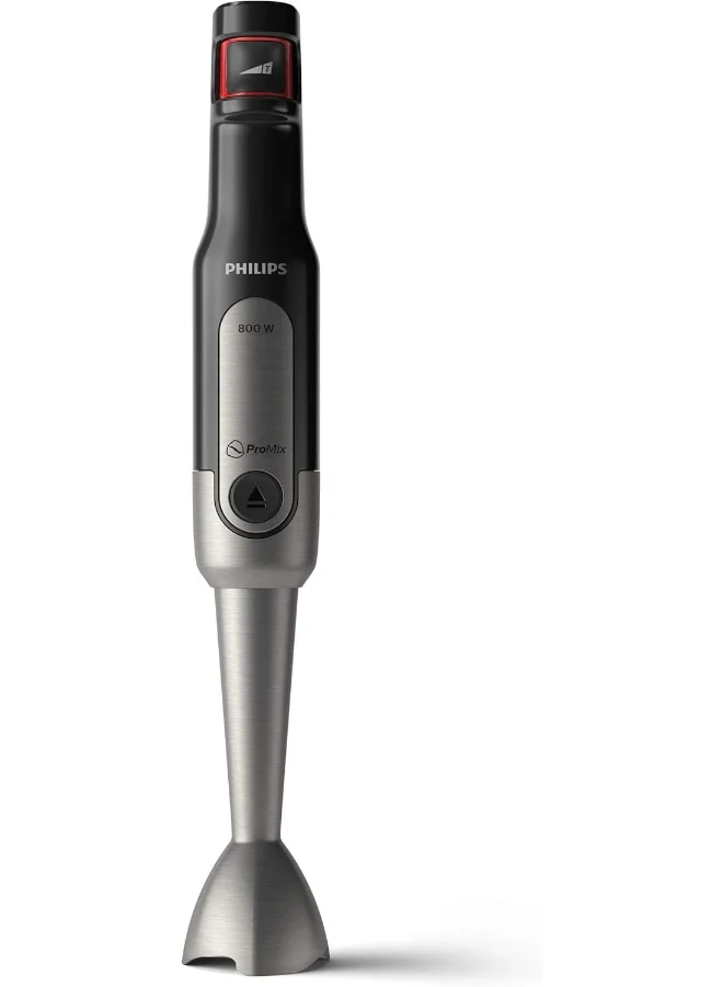فيليبس خلاط يدوي معدني - تقنية ProMix، تقنية SpeedTouch، يتضمن: كوب للرحلات + مفرمة XL + خفاقة + أداة حلزونية،