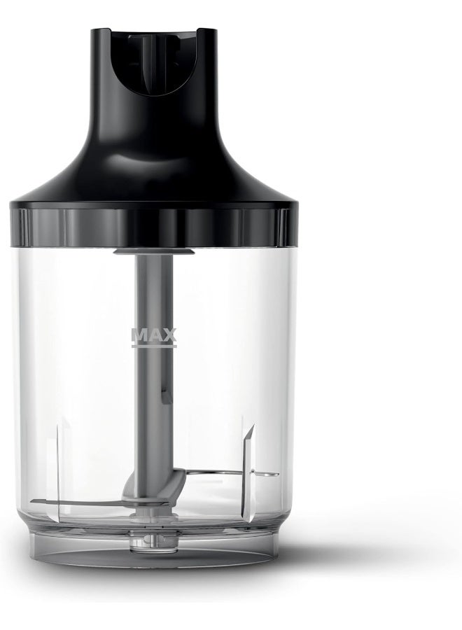Philips - Metal Bar Handblender - ProMix Technology, Speed Touch Technology, Including On-the-go tumbler + XL Chopper + Whisk + Spiralizer, HR2657/91 Silver/Black - Image 1