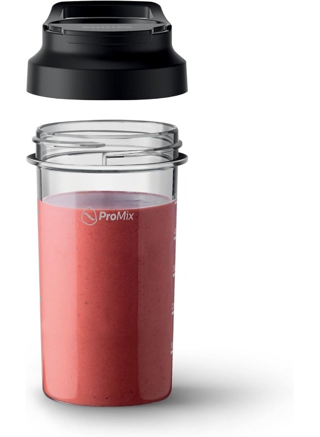 Philips - Metal Bar Handblender - ProMix Technology, Speed Touch Technology, Including On-the-go tumbler + XL Chopper + Whisk + Spiralizer, HR2657/91 Silver/Black - Image 1