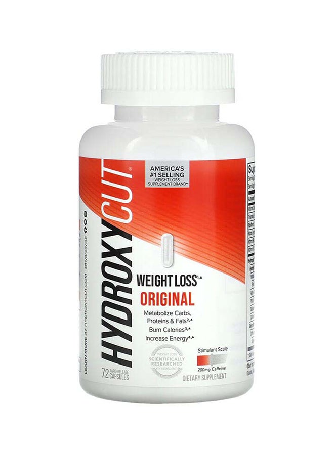 Hydroxycut, Weight Loss Original, 72 Rapid-Release Capsules - Image 3
