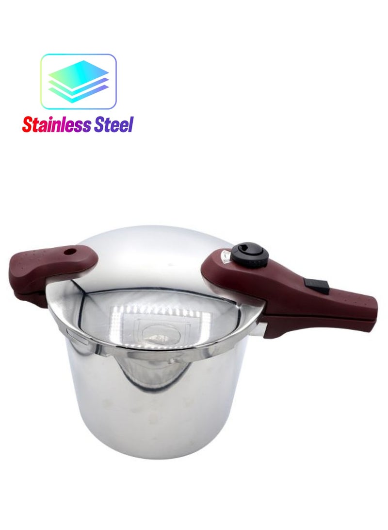 بن شيهون أبوعمر جهاز طهي بالبخار ترايبون محكم ويعمل بالضغط فضي/ بني/ أسود 9.0لترات - Image 1