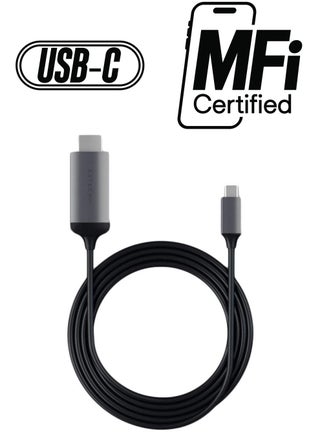 Aluminum Type-C To HDMI Cable 4K 60Hz Space Grey - pnsku/N33499754A/45/_/1738266565/db255656-dab5-4bca-bc8a-49a49df0e5a2