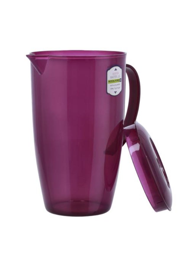 Royalford 2L Wafer Water Jug With 4Pcs 500Ml Cups Assorted Colors  - Image 3