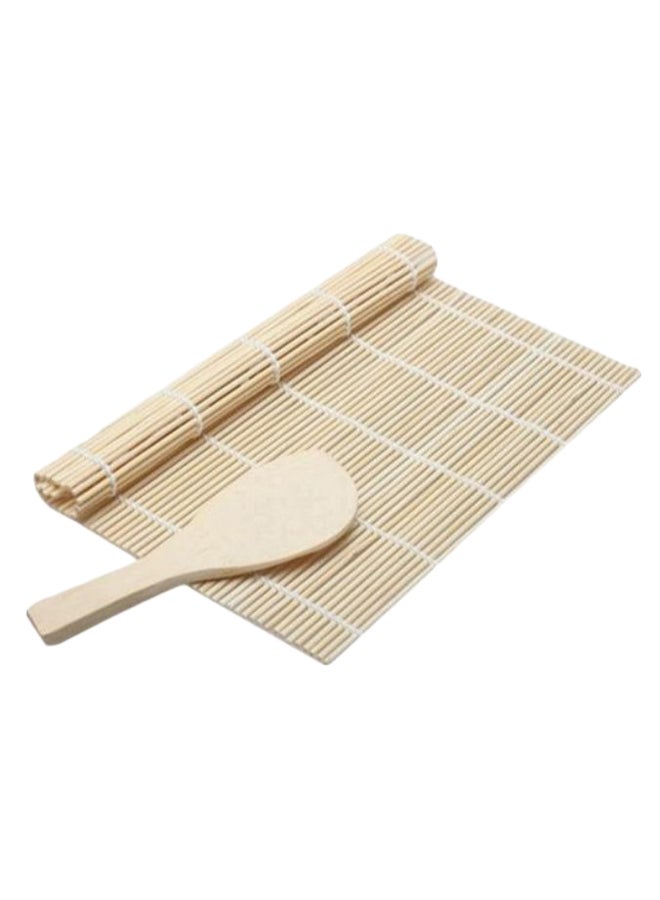 DIY Mould Roller Mat With Sushi Spoon Beige  - Image 1
