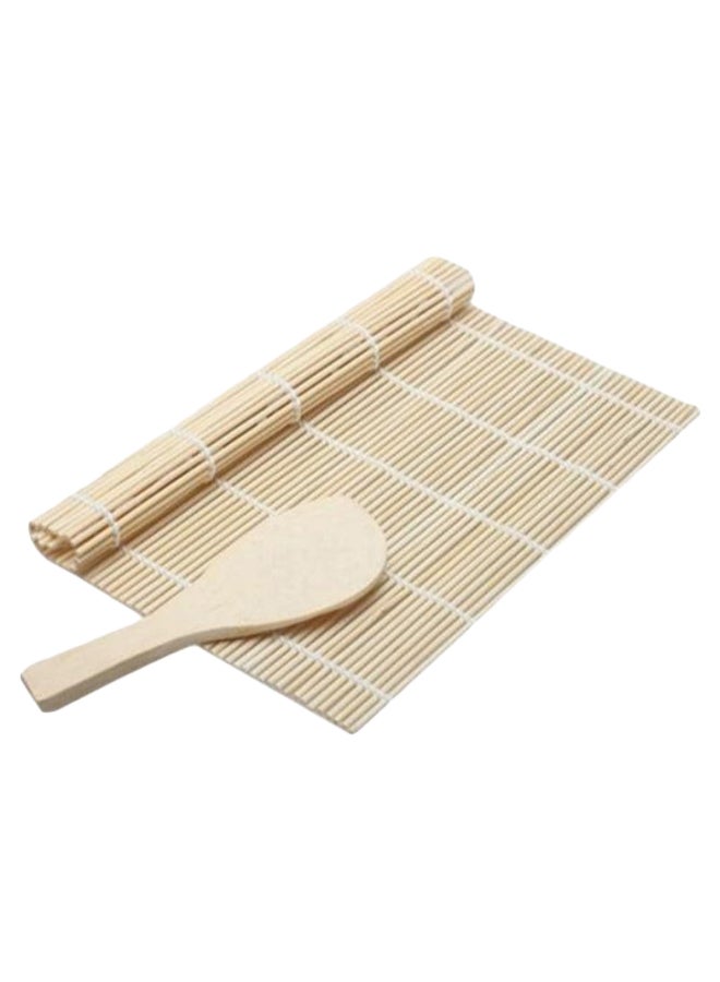 DIY Mould Roller Mat With Sushi Spoon Natural  - Image 1