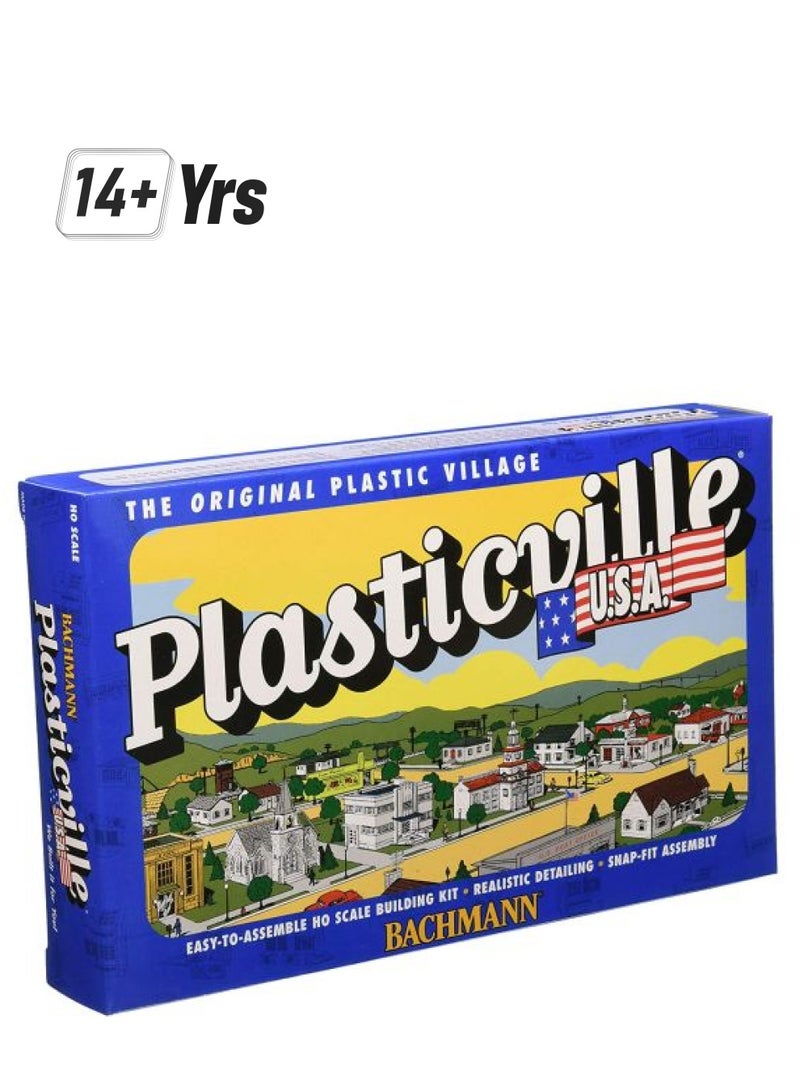 باخمان ترينز مجموعة بناء قرية موتيل مع حوض سباحة طراز 45214 45214 14 سنة فأكثر - Image 1