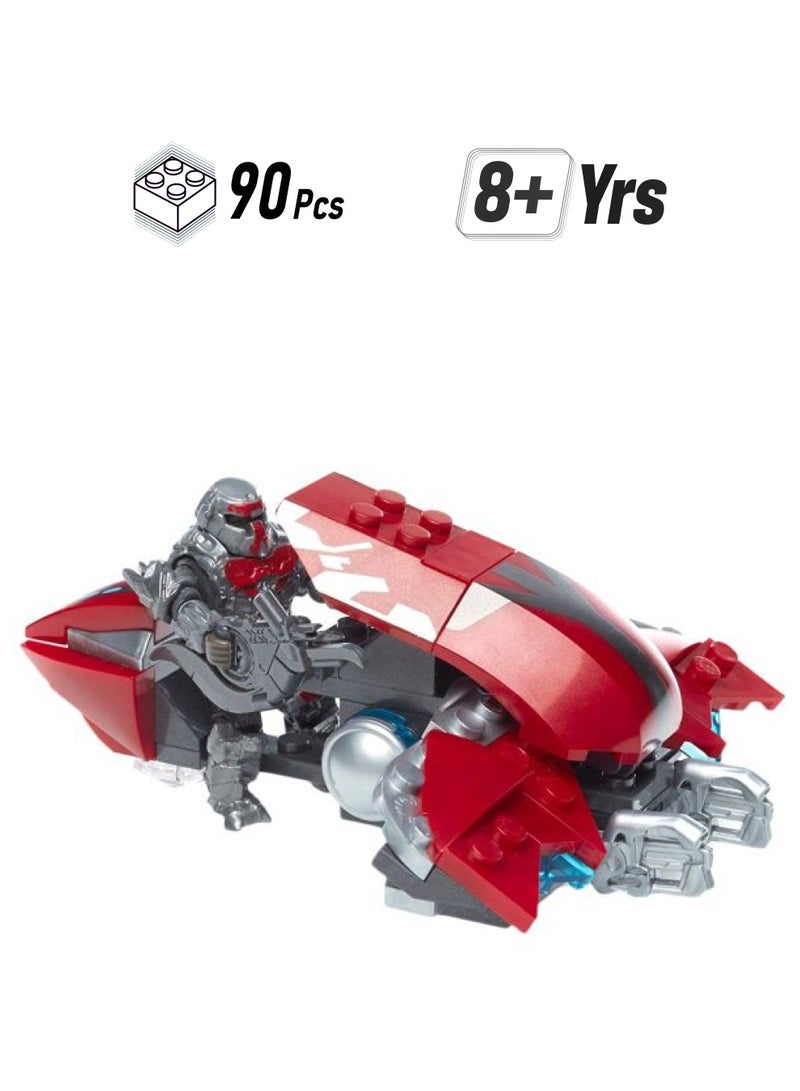 Mega Bloks DXF01 90-Piece Halo Banished Ghost Rush Building Set DXF01 90 8+ Years - Image 1