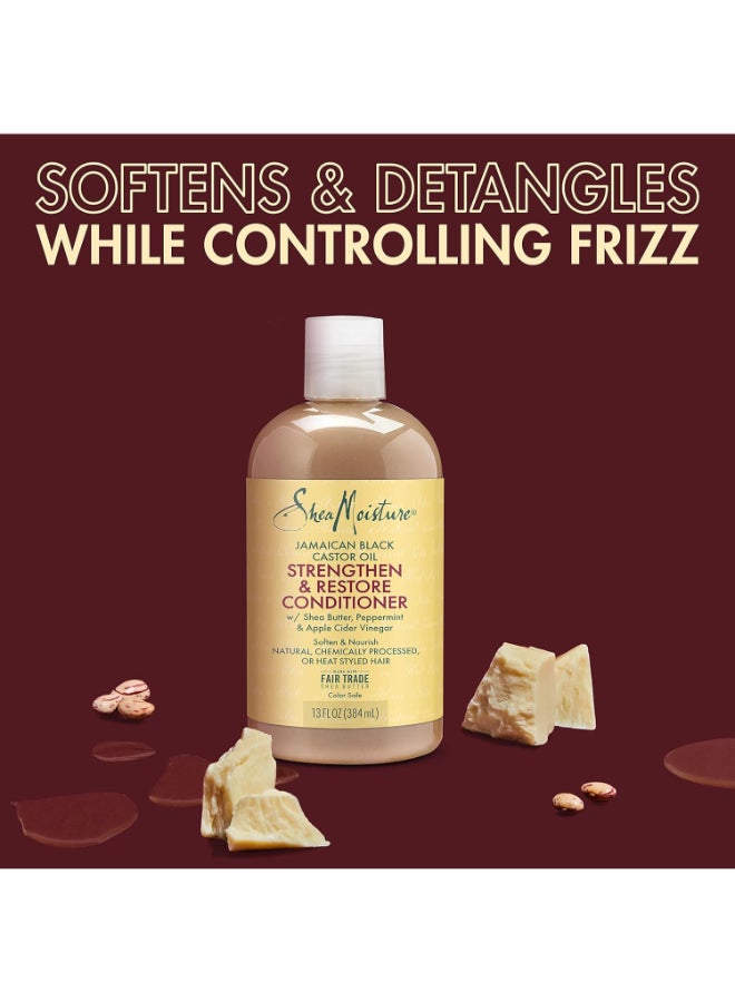 SheaMoisture Jamaican Black Castor Oil Strengthen And Restore Conditioner 384ml - Image 3
