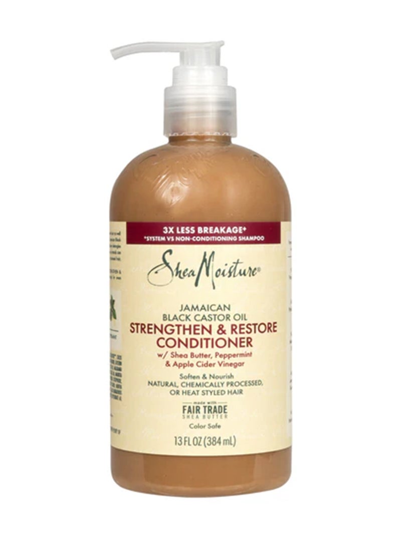 SheaMoisture Jamaican Black Castor Oil Strengthen And Restore Conditioner 384ml - Image 1