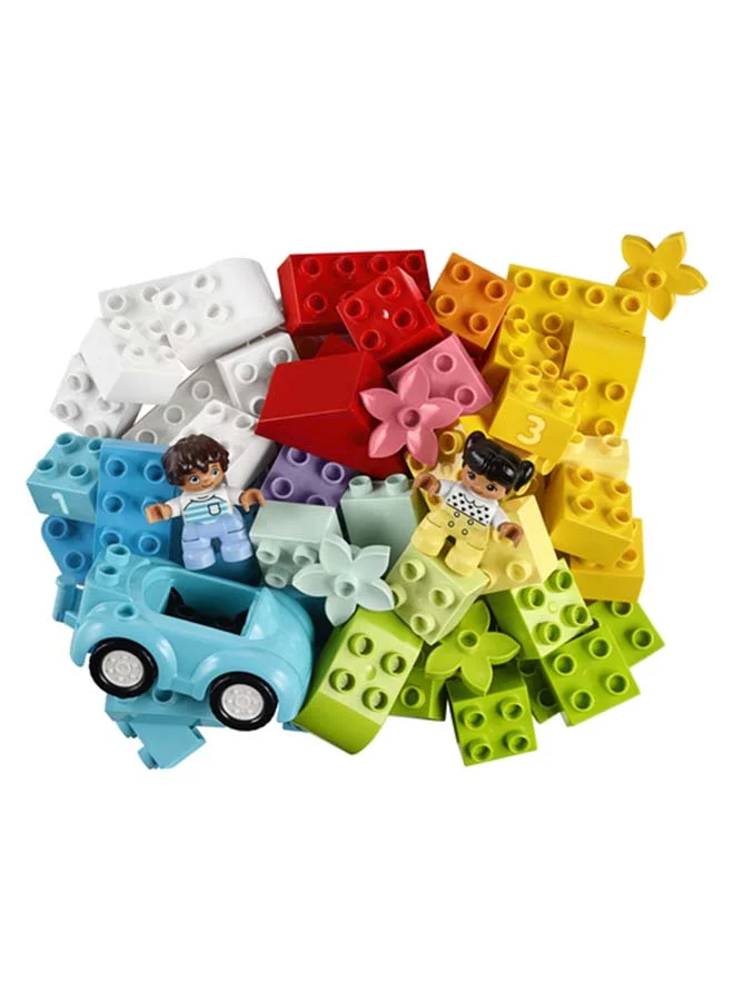 LEGO Duplo Classic Brick Box Toddlers’ First Lego Set With Storage Box, Includes Colorful Shapes, Easy Building Ideas And Number Bricks, Endless Creativity For Toddlers 18 Months And Up (65 Pieces) 10913