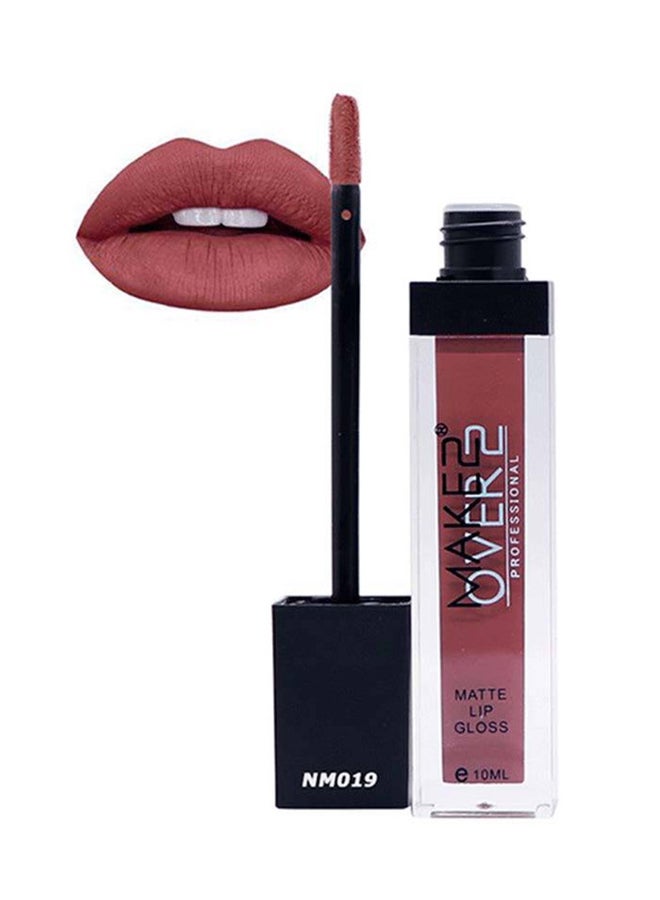 MAKE OVER 22 Matte Lip Gloss - NM019 Pink