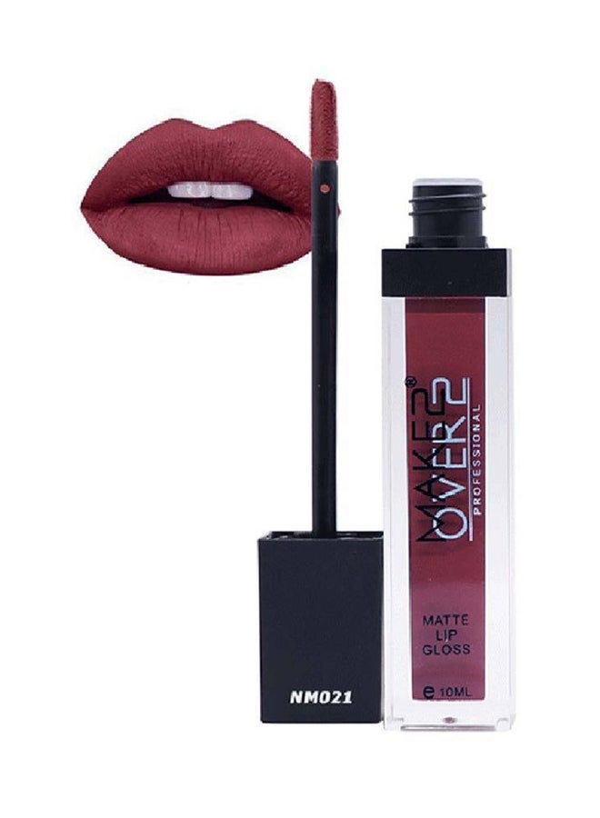 ميك اوفر22 احمر شفاه سائل مطفي من ميك اوفر22 - NM021 أرجواني