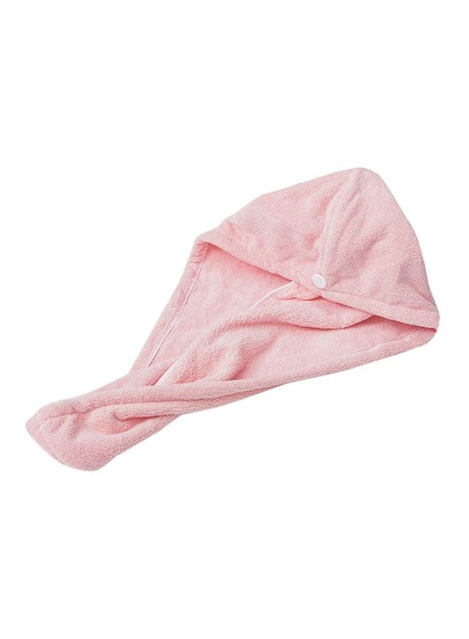 Buttoned Hair Towel Wrap Multicolour 65x25cm