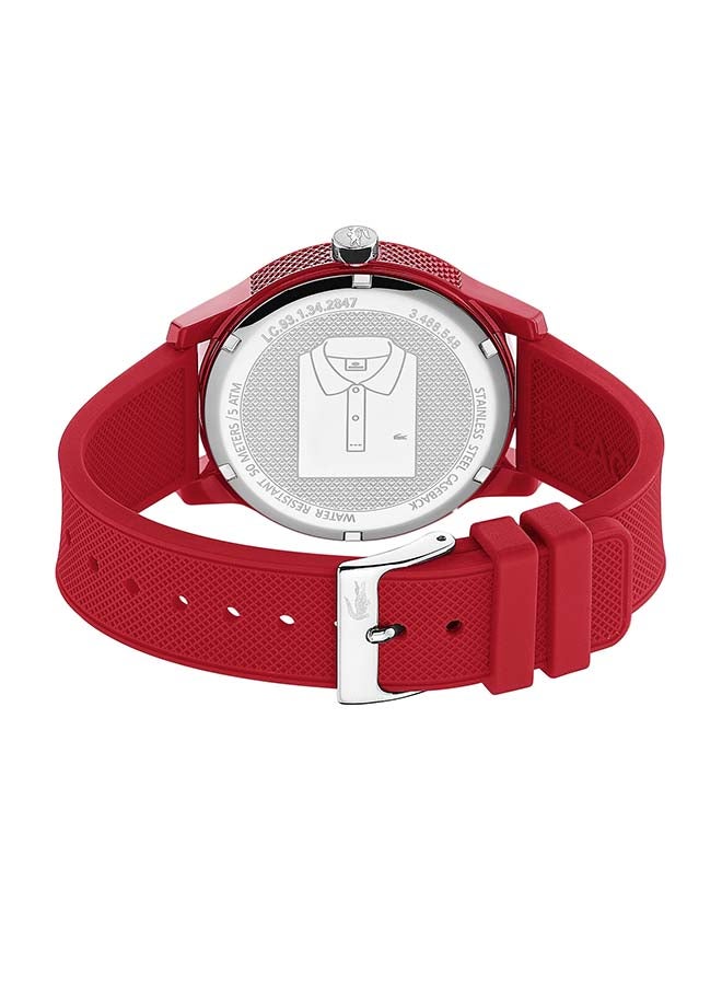 LACOSTE Men's Rubber Analog Quartz Wrist Watch 2010988 - Image 2